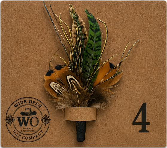 Feather Cluster #4 — Wild & Green