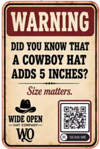 Warning: A Cowboy Hat Adds 5 Inches
